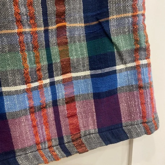 Ace & Jig Pocket Button Back Top in Multi Plaid Small - Picture 5 of 9